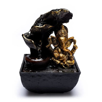Συντριβάνι με Ganesha. Διαστάσεις: 13,3 Χ 13,3 Χ 19,5 εκ. - mykarma.gr