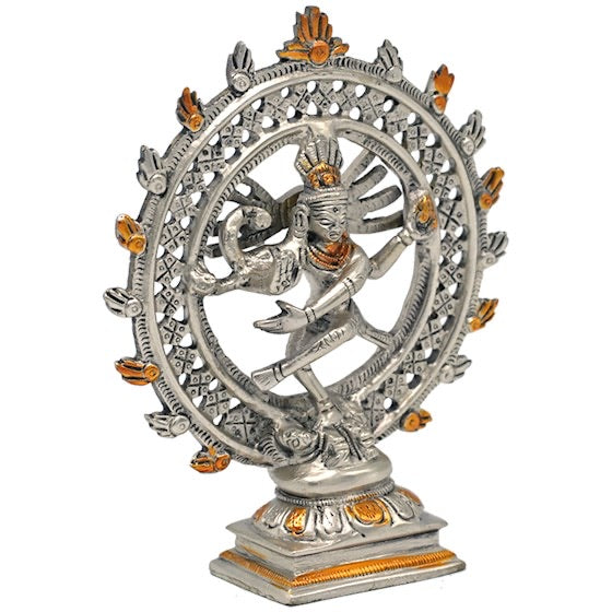 Shiva Nataraja - ορείχαλκος.Δυο χρωμάτων.Βάρος: 420 g. Διαστάσεις: 15 cm - mykarma.gr