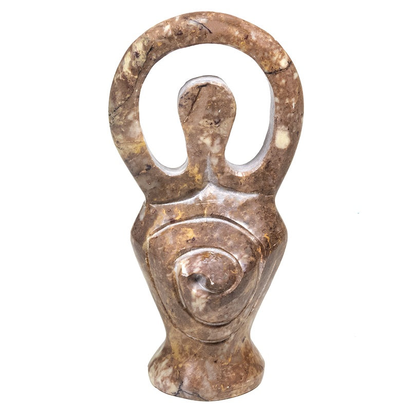 Goddess/Θεά Μητέρα αγαλματίδιο από φυσική σαπουνόπερα.Μέγεθος 12cm. - mykarma.gr