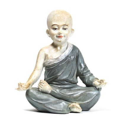 Yoga μοναχός Ohm - γκρι .Βάρος: 280 g. Διαστάσεις: 13 × 8,5 × 14 cm. - mykarma.gr