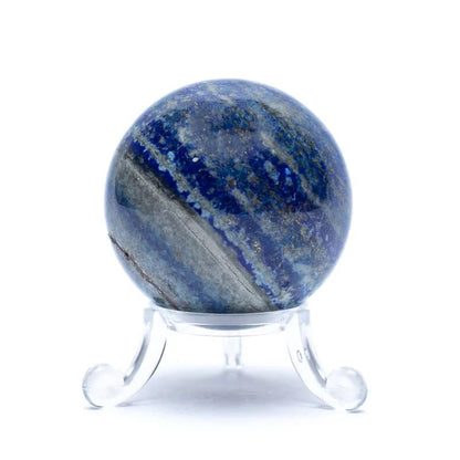 Σφαίρα Λάπις Λάζουλι (Lapis Lazuli) +Σταντ ΔΩΡΟ.Διαστάσεις 5 εκ - mykarma.gr