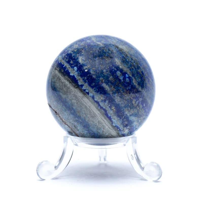 Σφαίρα Λάπις Λάζουλι (Lapis Lazuli) +Σταντ ΔΩΡΟ.Διαστάσεις 5 εκ - mykarma.gr