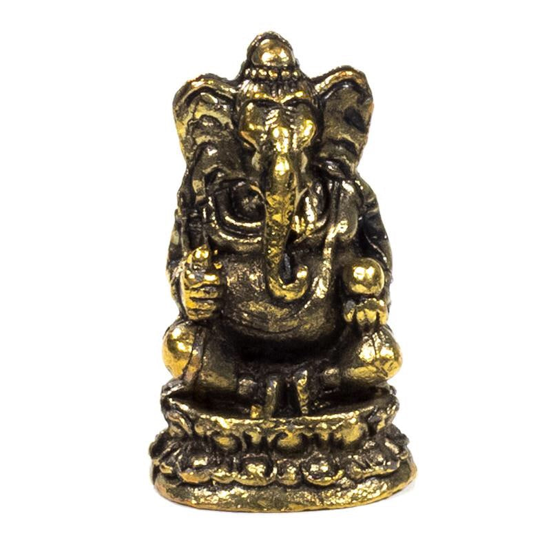 Μίνι αγαλματίδιο Ganesha-«Καλή Τύχη».Υλικο:Ορείχαλκος Μέγεθος:3cmΒάρος:25g - mykarma.gr