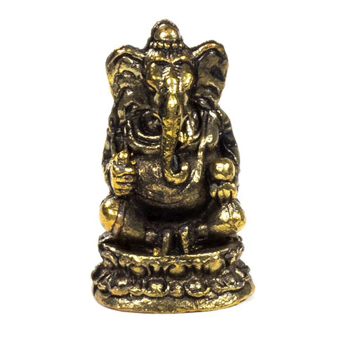 Μίνι αγαλματίδιο Ganesha-«Καλή Τύχη».Υλικο:Ορείχαλκος Μέγεθος:3cmΒάρος:25g - mykarma.gr