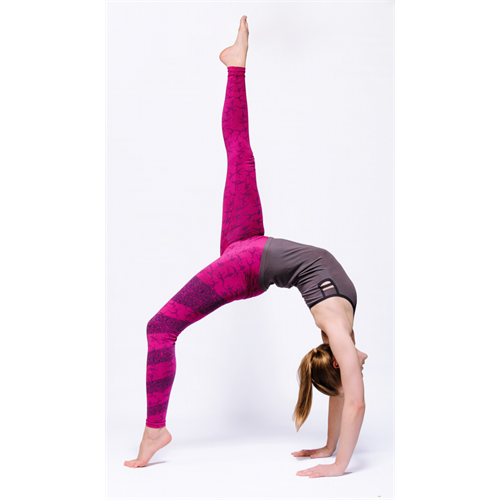 Γιόγκα κολάν Yoga Pants Ashtanga ροζ S-M  M-L. - mykarma.gr