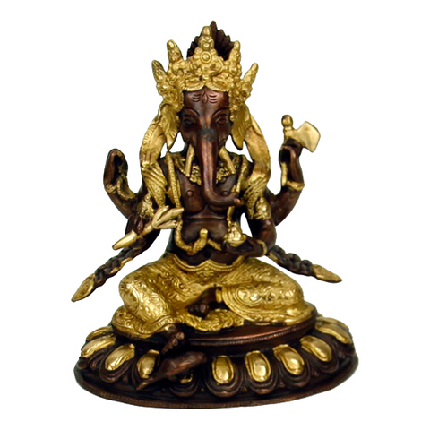 Ganesha - ορείχαλκο - δύο χρώματα   Βάρος: 1870 g. Διαστάσεις: 20 cm - mykarma.gr