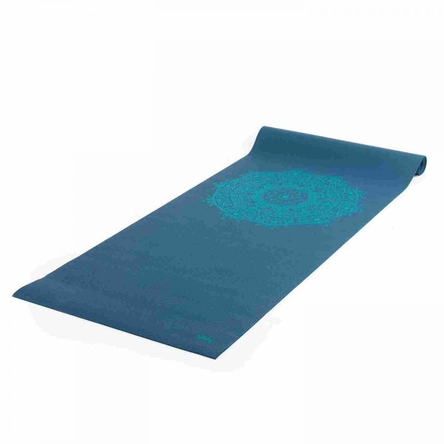 Bodhi στρώμα γιόγκα Leela με Mandala - petrol turquoise 183 x 60 cm, 4.5 mm - mykarma.gr