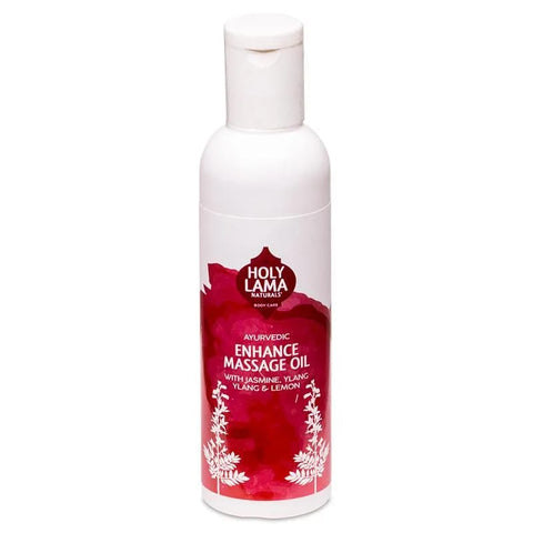 Holy Lama Ayurvedic Massage Oil Enhance - Λάδι για Μασάζ  Ενισχύω(Enhance) με αιθέριο έλαιο Γιασεμί, Υλάνγκ Υλάνγκ & Λεμόνι  100 ml - mykarma.gr
