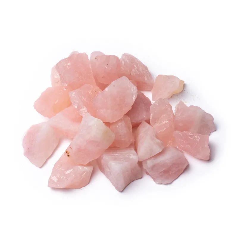 Φυσικό ορυκτό πέτρωμα - Ροζ Χαλαζίας(Rose Quartz)-ακατέργαστες πέτρες.Βάρος 250 gr.Μέγεθος 2 - 4 cm. - mykarma.gr