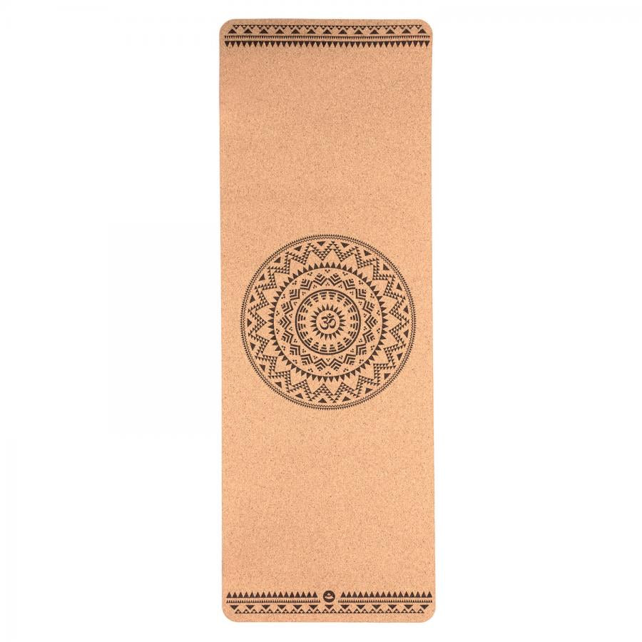 Bodhi Cork Mat Ohm Mandala | Φυσικό στρωμα απο Φελλό με Ohm Mandala.Διαστασεις 185 cm x 66 cm x 4 mm. - mykarma.gr