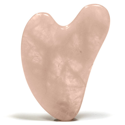 Gua Sha - Πέτρα για Μασάζ - Ροζ Χαλαζίας (Rose Quartz) 45 g 8 cm - mykarma.gr