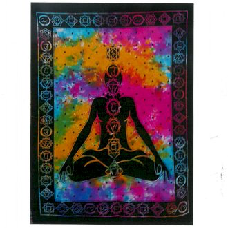 Κρεμαστά τοίχου-Κουβέρτα - Chakra Buddha.Υλικο:βαμβάκι.Διαστάσεις: 78 × 112 cm - mykarma.gr