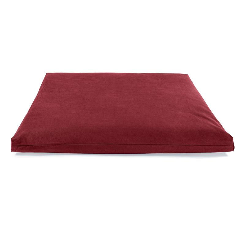 Meditation Mat Zabuton | Μαξιλάρι Διαλογισμού Zabuton (γέμιση: αφρολέξ) -Bordeaux.Διαστάσεις 65 x 65 x 5 cm - mykarma.gr