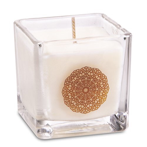 Οικολογικό κερί - Sandalwood. Βάρος: 260 g. Διαστάσεις: 6 × 6 × 6 cm. Χρόνος καύσης 25 ώρες. - mykarma.gr