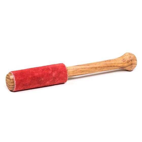 Ραβδί για Singing Bowl-ξύλο με κόκκινο σουέντ.Βάρος: 25 g. Διαστάσεις: 15 × 2 cm - mykarma.gr