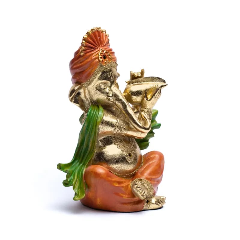 Άγαλμα Ganesh με Τρομπέτα - Θεός της Τύχης. Διαστάσεις: 25 x 20 x 13 εκ Βάρος: 1600 γρ - mykarma.gr