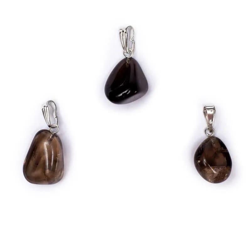 Κρεμαστό Μενταγιόν από Καπνιστό Χαλαζία (Smoky Quartz).Διαστάσεις: 1,5 εκ.(Η συσκευασία περιέχει 1 τεμάχιο) - mykarma.gr