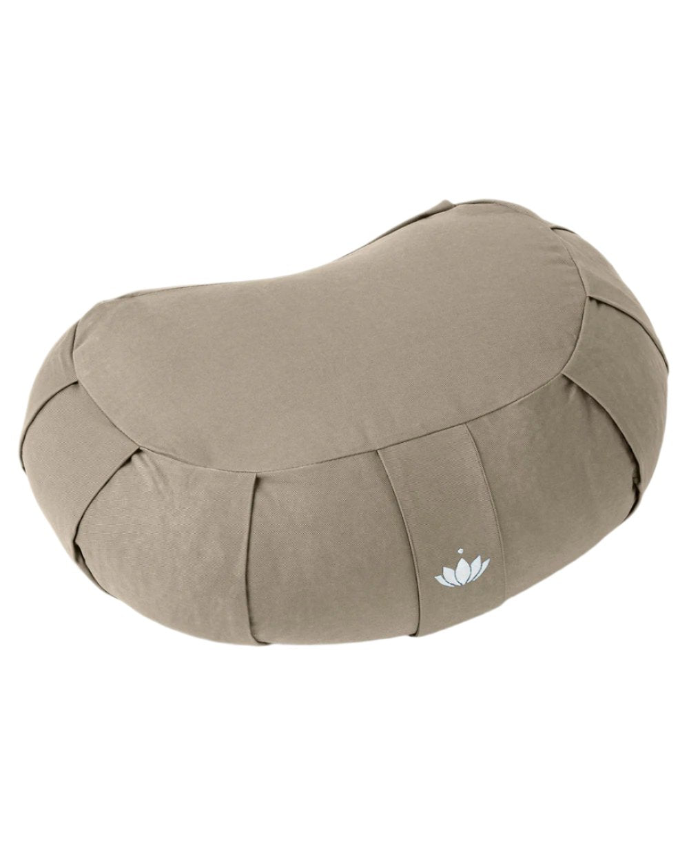 Lotuscrafts Μισοφέγγαρο Μαξιλάρι διαλογισμού Zafu Light Taupe - οργανικό βαμβάκι Μέγεθος: 42 x 30 x 15  εκ.Βάρος: 1,7 κιλά - mykarma.gr