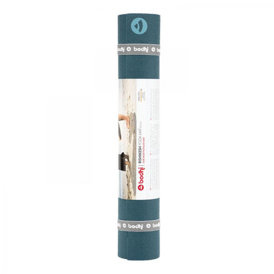 Bodhi στρώμα γιόγκα Premium Rishikesh PVC με δύο ελαστικούς ιμάντες- blue  183 x 60 cm, 4.5 mm - mykarma.gr