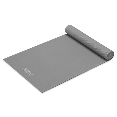 Gaiam Essentials Στρώμα Yoga Grey + Ιμάντας Μεταφοράς Δώρο. Διαστάσεις: Μήκος: 173 εκ Πλάτος: 61 εκ Πάχος: 6 mm - mykarma.gr
