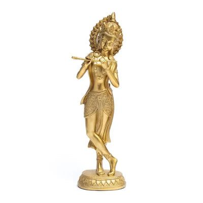Άγαλμα Krishna-Θεός της Αγάπης και της Δύναμης. Υλικο:Πολυρεσίνη. Διαστάσεις : 37 x 10 x 8,5 cm Βάρος: 950 g - mykarma.gr
