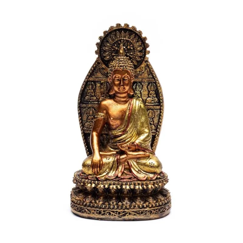 Άγαλμα του Ιστορικόυ Βούδα Shakyamuni που αγγίζει τη γη .Διαστάσεις: 10 x 7,8 x 17,8 cm Βάρος: 380 g - mykarma.gr