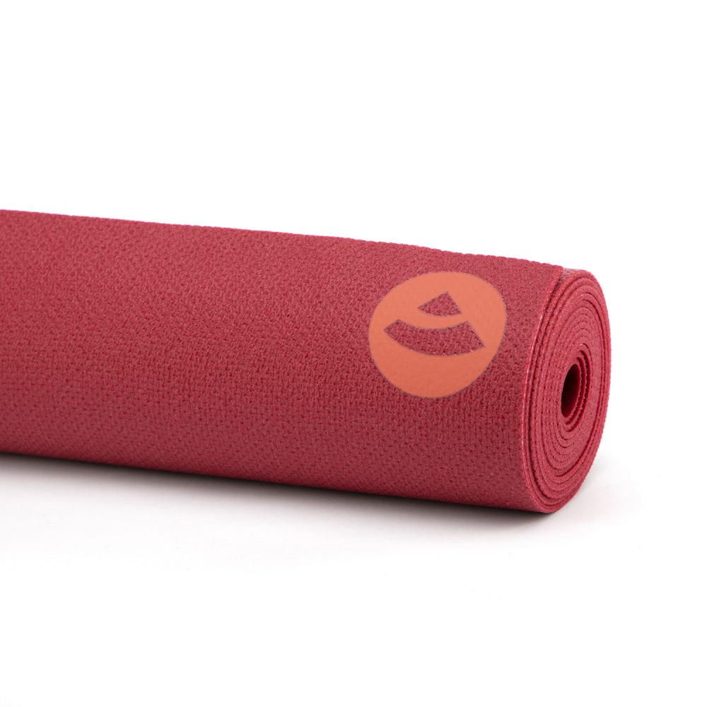 Bodhi στρώμα γιόγκα Rishikesh PVC Travel - burgundy  183 x 60 cm, 2 mm - mykarma.gr