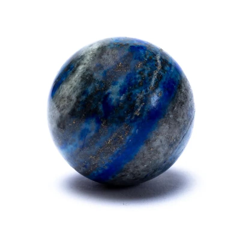 Σφαίρα Λάπις Λάζουλι (Lapis Lazuli) +Σταντ ΔΩΡΟ.Διαστάσεις 4 εκ. - mykarma.gr