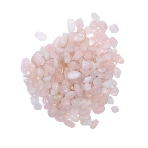 Φυσικό ορυκτό πέτρωμα- Ροζ Χαλαζίας (Rose Quartz)-μικρές γυαλισμένες πέτρες .Βάρος:200γρ Μέγεθος: έως 1 εκ - mykarma.gr
