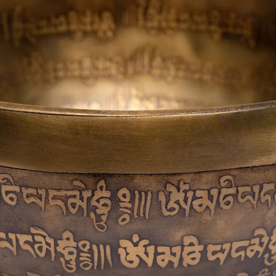 Singing Bowl  του Θιβέτ-σκαλισμένο στο χερι-Βάρος: 1160 g. Διαστάσεις: 19 x 9 cm - mykarma.gr