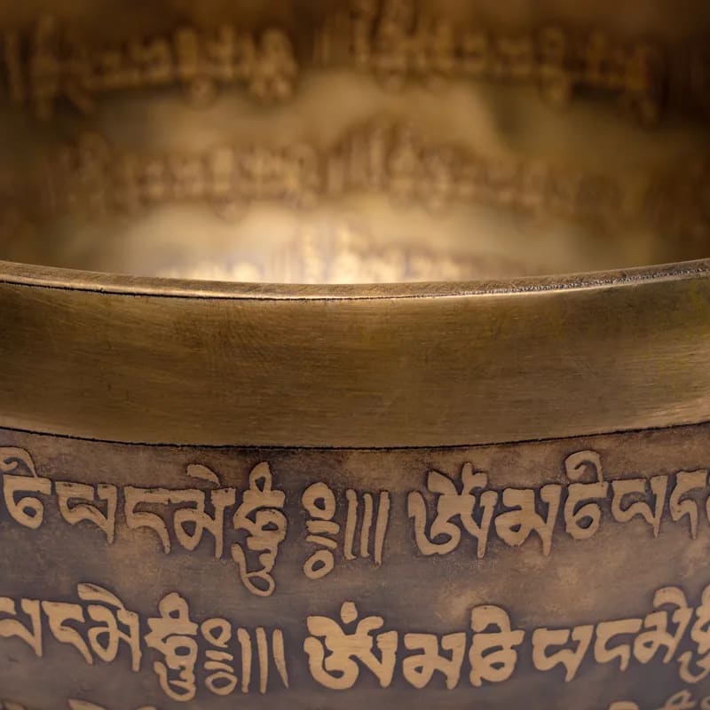 Singing Bowl  του Θιβέτ-σκαλισμένο στο χερι-Βάρος: 1160 g. Διαστάσεις: 19 x 9 cm - mykarma.gr