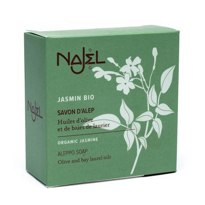 Najel - Σαπούνι Χαλεπίου με βιολογικό Γιασεμί / Aleppo Soap with Organic Jasmine 100gr - mykarma.gr