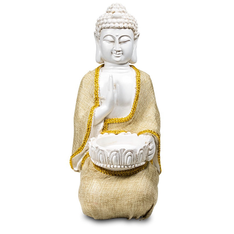 Βούδας της Ειρήνης με κερί.Βάρος: 1130 g. Διαστάσεις: 20 × 16 × 33 cm - mykarma.gr