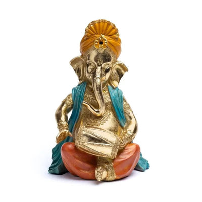 Άγαλμα Ganesh με Τύμπανο  - Θεός της Τύχης. Διαστάσεις: 26 x 16 x 13 εκ Βάρος: 1400 γρ - mykarma.gr