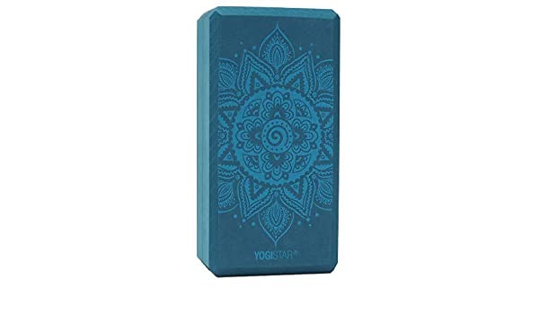 Yogistar- Yoga & Pilates Basic block 'Spiral Mandala', Petrol.Διαστάσεις 22 cm x 11 cm x 7.4 cm.Βάρος:175 g - mykarma.gr