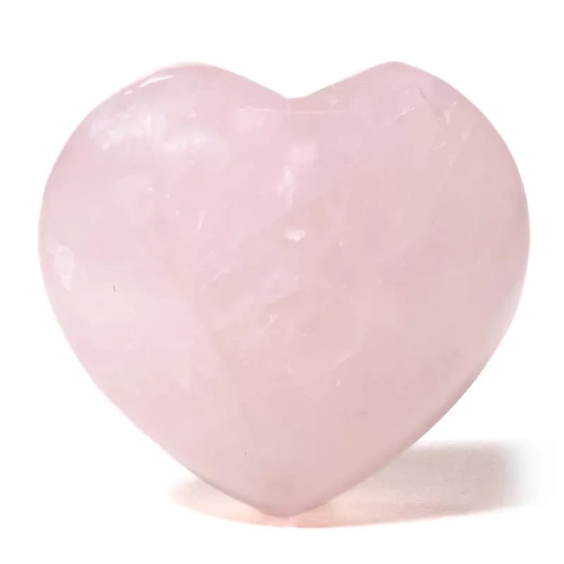 Worry Stone - Καρδιά-Rose Quartz-Ροζ Χαλαζίας.Διαστάσεις: 5,5 × 5,5 εκ - mykarma.gr