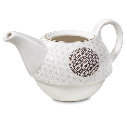 Σετ Τσαγιού απο πορσελάνη (Bone China) με Flower of Life. - mykarma.gr