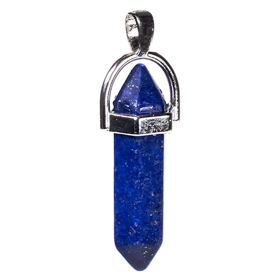 Κρεμαστό Μενταγιόν-Λάπις Λάζουλι (Lapis Lazuli) . Διαστάσεις: 4 εκ. - mykarma.gr