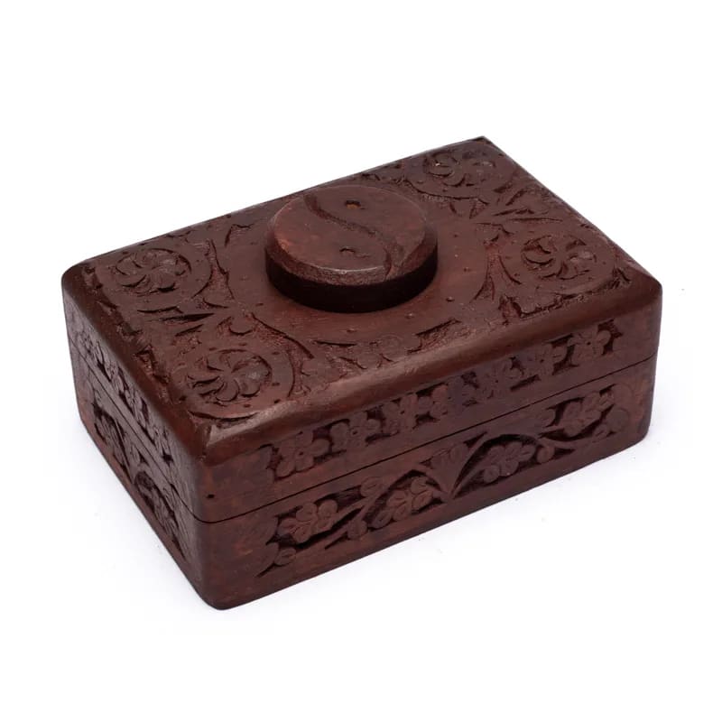 Κουτί κοσμημάτων Tarot- Yin Yang.Διαστάσεις: 15,5 × 10 × 6,5 cm.Υλικό: Ξύλο - mykarma.gr