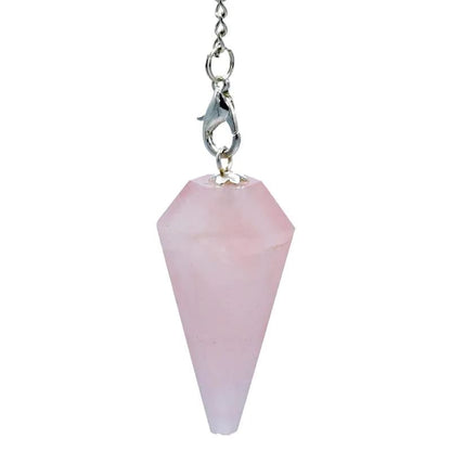 Εκκρεμές (Pendulum) - Ροζ Χαλαζίας (Rose Quartz) & 7 Chakra ημιπολύτιμες πέτρες.Μέγεθος 3 cm Βάρος 16 g - mykarma.gr