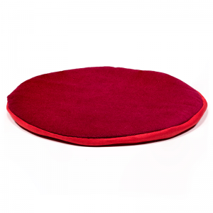 Μαξιλάρι Στήριξης για Singing Bowl - επίπεδη στρογγυλή - σκούρο κόκκινο  Διαστάσεις: 15 × 1 εκ - mykarma.gr