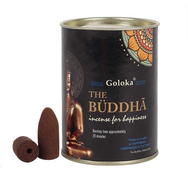 Κώνοι αναστροφής ροής Goloka Backflow-Buddha .Περιεχει 24 κώνους.Χρονος καύσης για κάθε κώνο 20 λ. - mykarma.gr
