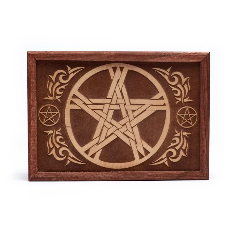 Κουτί κοσμημάτων Tarot- Pentacle .Διαστάσεις: 17,5 × 13 × 6,5 cm. - mykarma.gr