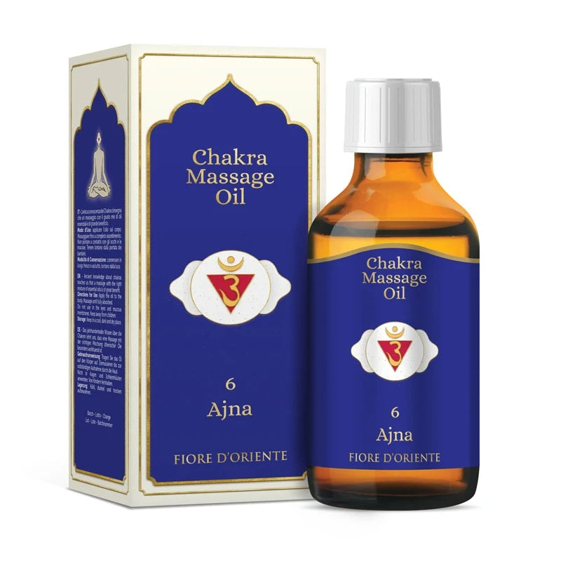 Chakra 6 Ajna Massage Oil - Λάδι Μασάζ για την εξισορρόπηση του 6ο Τσάκρα - με αιθέριο έλαιο  100 ml - mykarma.gr