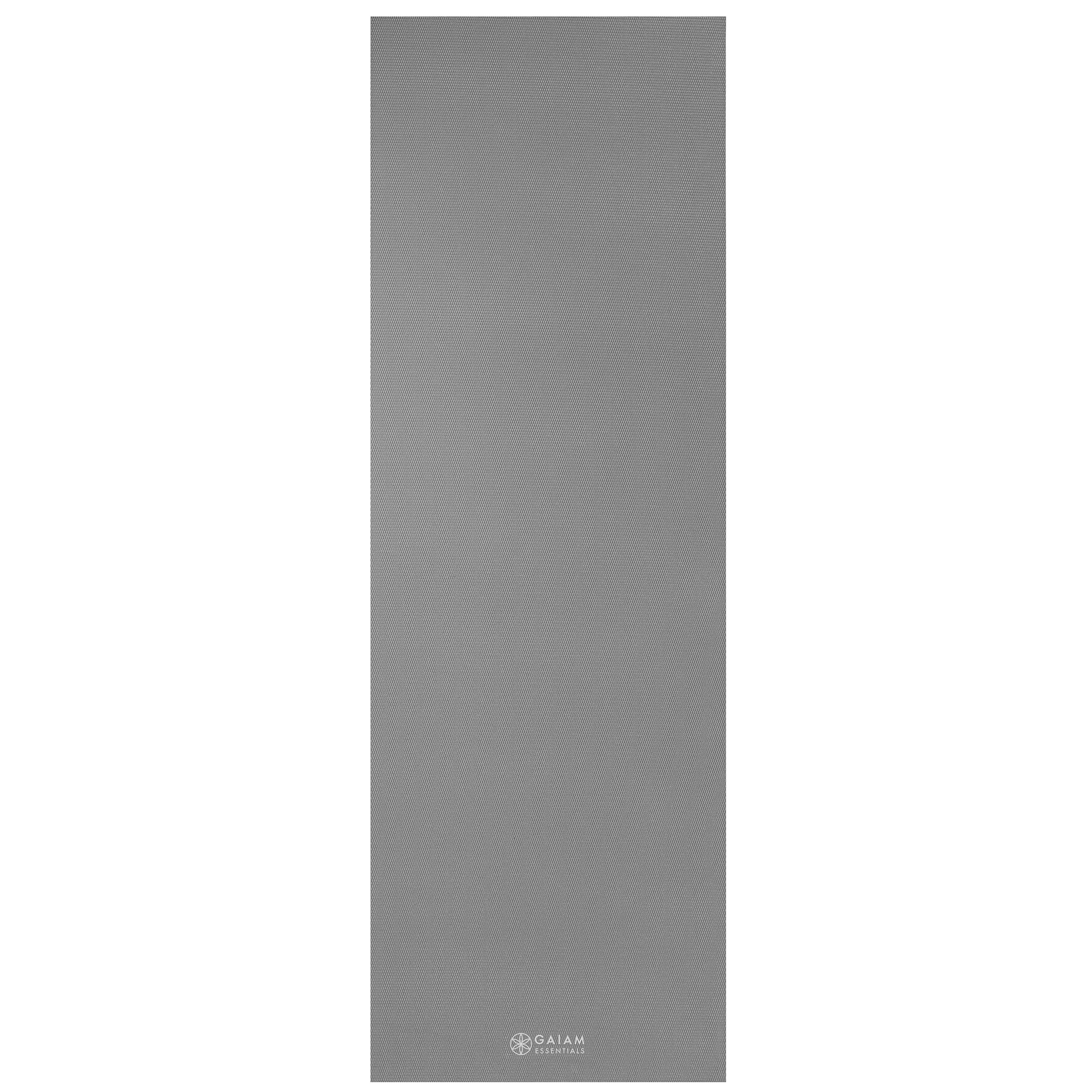 Gaiam Essentials Στρώμα Yoga Grey + Ιμάντας Μεταφοράς Δώρο. Διαστάσεις: Μήκος: 173 εκ Πλάτος: 61 εκ Πάχος: 6 mm - mykarma.gr