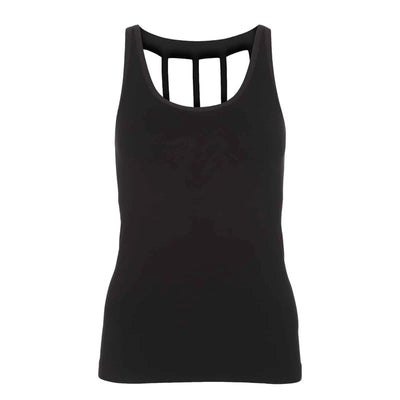 Γιόγκα T-shirt Top 'Chaturanga'- χωρίς ραφές μαύρο  M-L - mykarma.gr