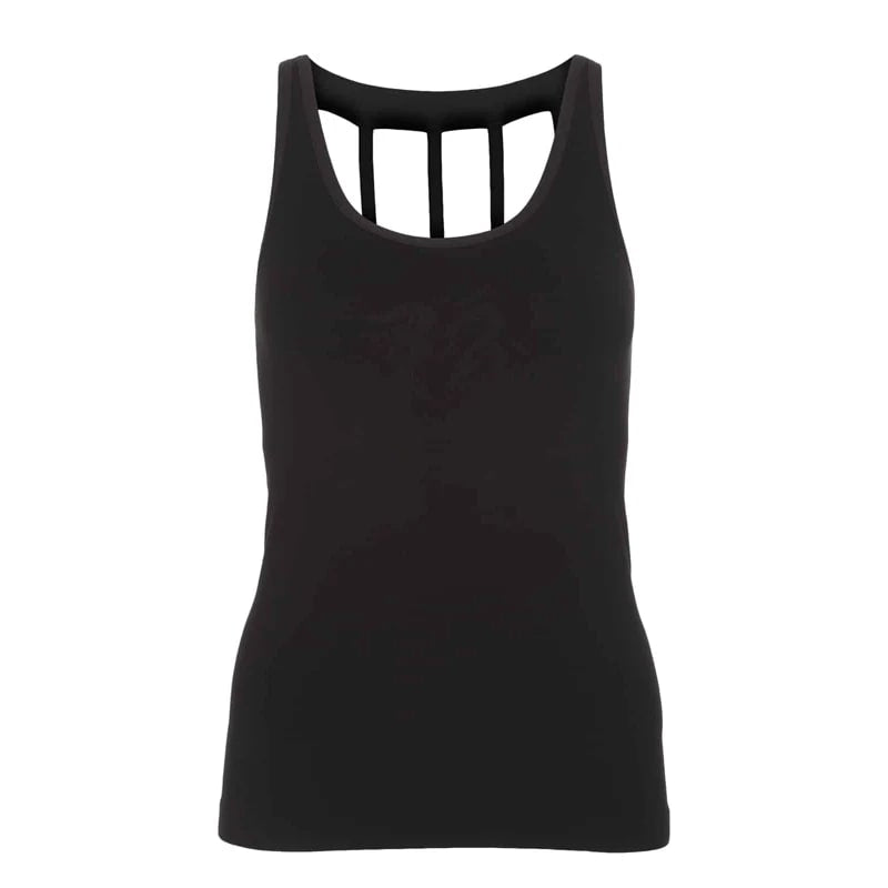 Γιόγκα T-shirt Top 'Chaturanga'- χωρίς ραφές μαύρο  M-L - mykarma.gr