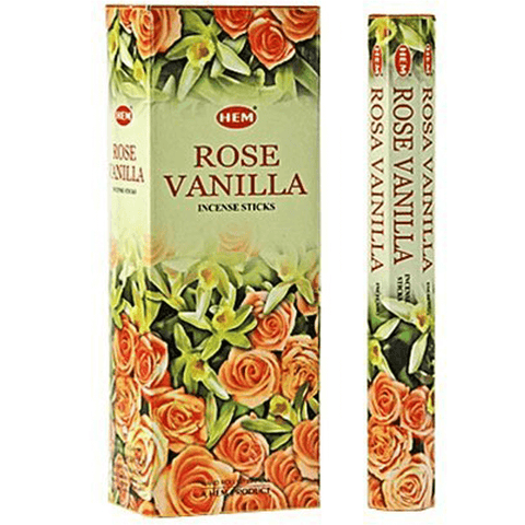 Ινδικό Αρωματικό Στικ-Rose/Vanilla-Τριαντάφυλλο/Βανίλια.  20 Στικ - mykarma.gr