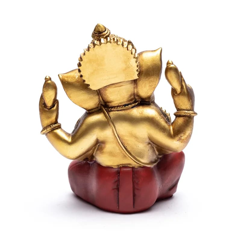 Άγαλμα Ganesh - Θεός της Τύχης - χρώμα χρυσό. Διαστάσεις: 14,3 x 10,5 x 17,7 εκ Βάρος: 500 γρ - mykarma.gr
