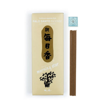 Ιαπωνικό Στικ  - Morning Star  - Πάλο Σάντο - Palo Santo - 200 Στικ + Βάση.Χρόνος καύσης για κάθε Στικ 25 λεπτά. - mykarma.gr